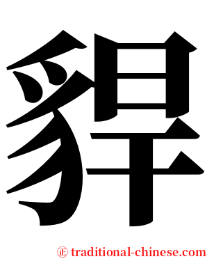 貋 serif font