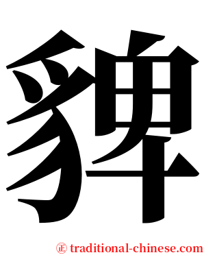 貏 serif font