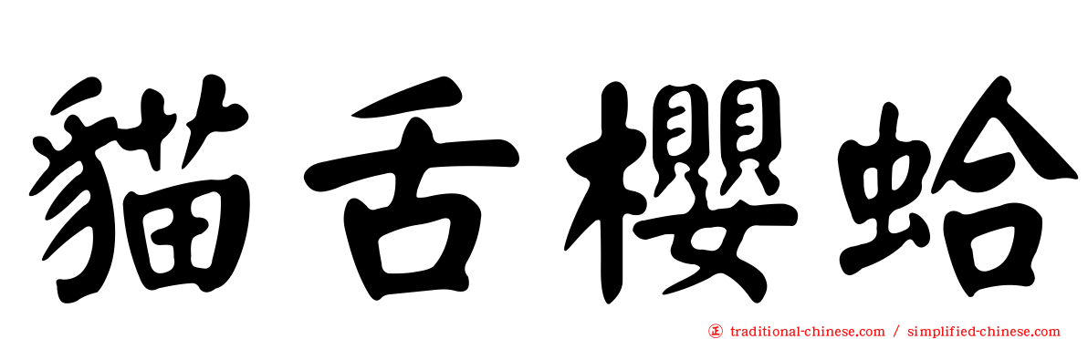 貓舌櫻蛤