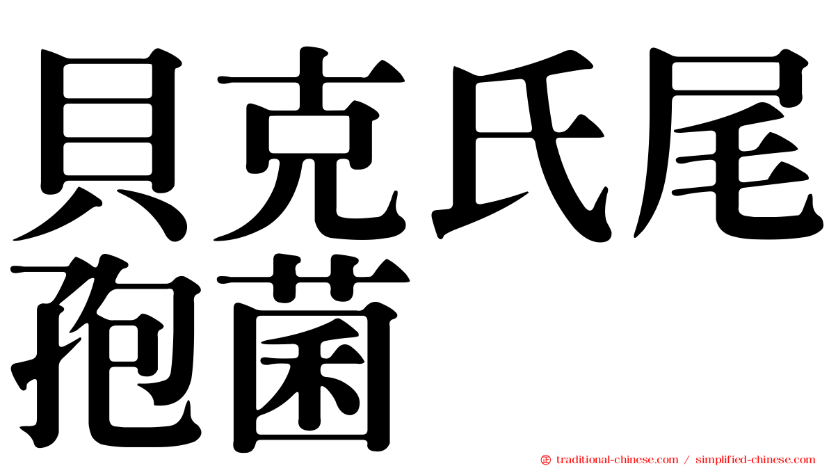 貝克氏尾孢菌