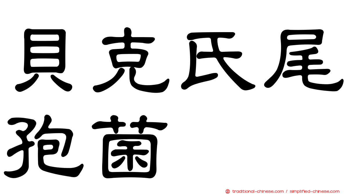 貝克氏尾孢菌