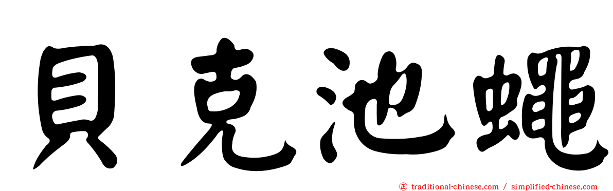 貝克池蠅