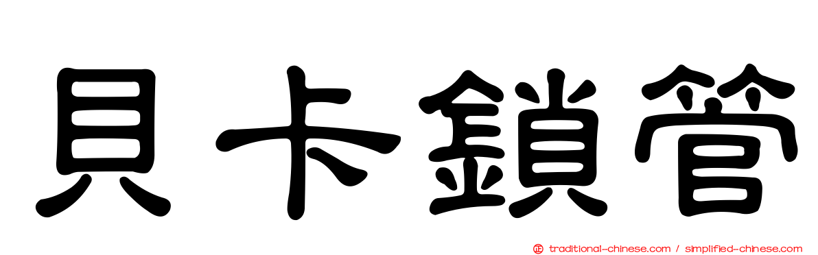 貝卡鎖管