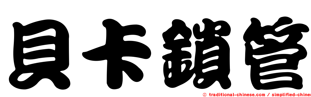 貝卡鎖管