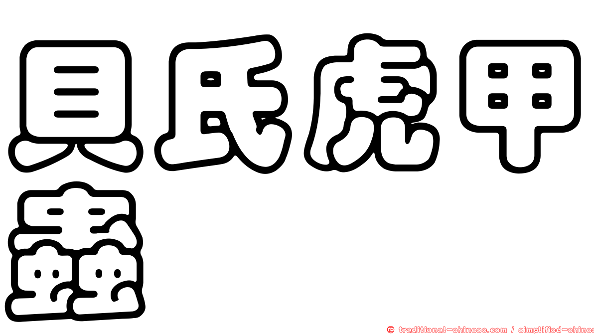 貝氏虎甲蟲