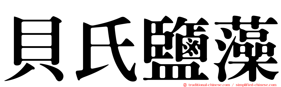 貝氏鹽藻