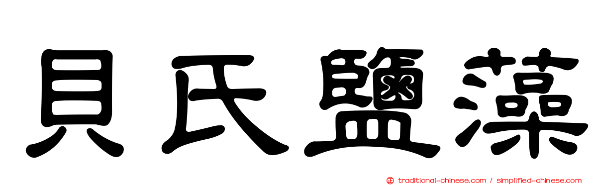 貝氏鹽藻