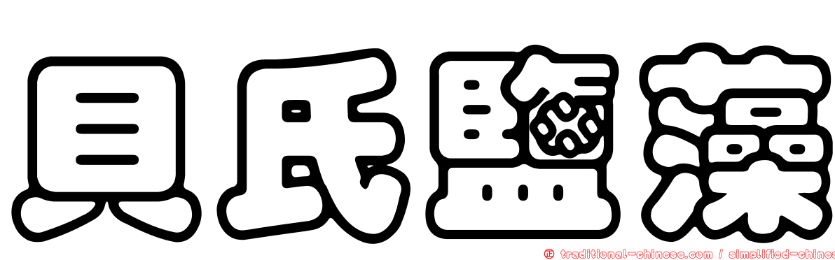 貝氏鹽藻