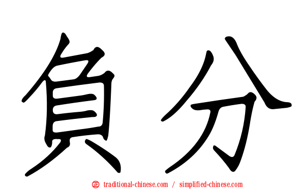 負分