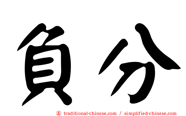 負分