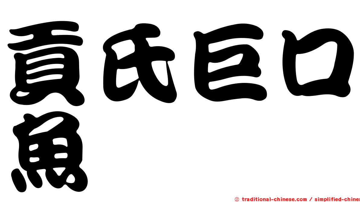 貢氏巨口魚