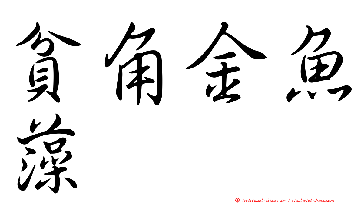 貧角金魚藻
