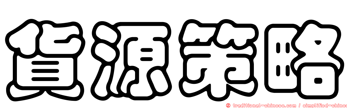 貨源策略
