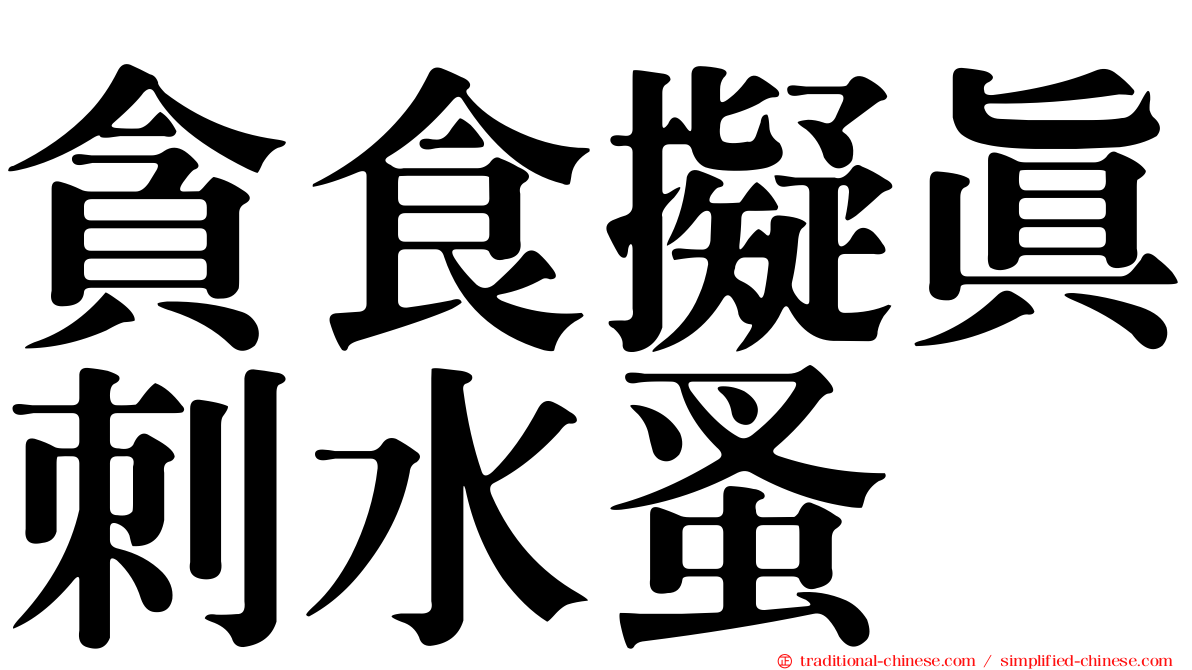 貪食擬真刺水蚤