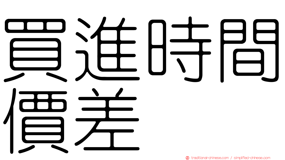 買進時間價差