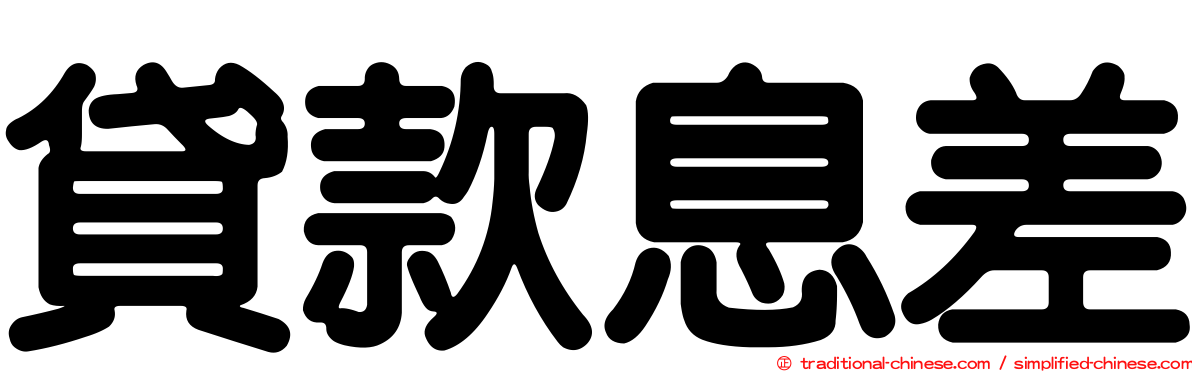 貸款息差