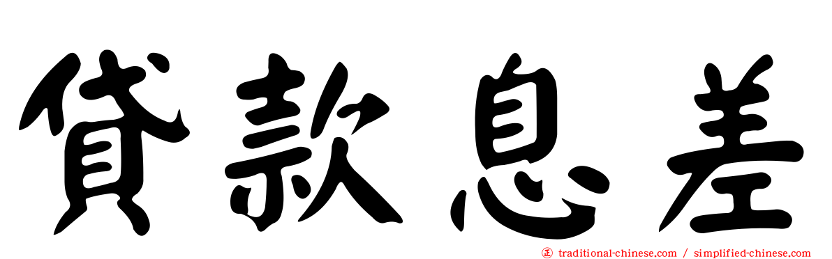 貸款息差