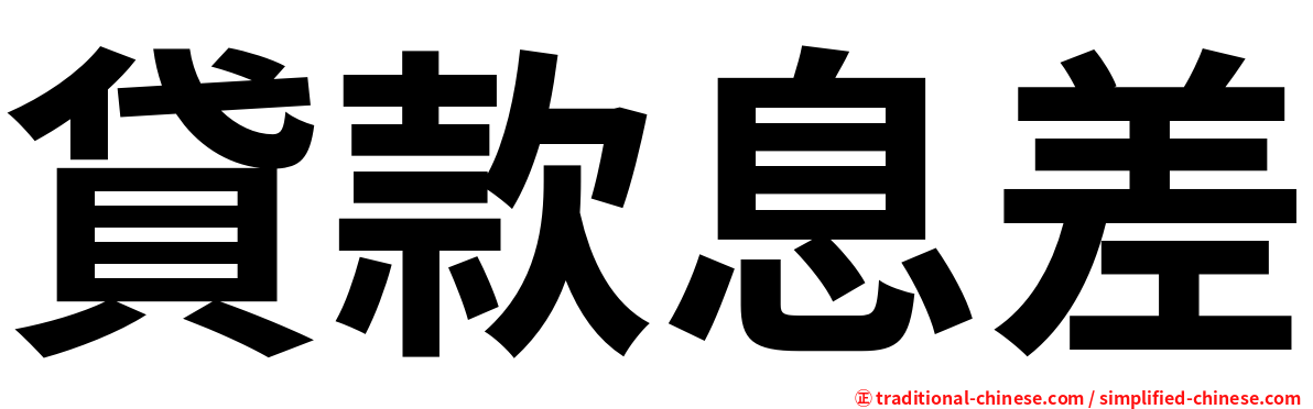 貸款息差