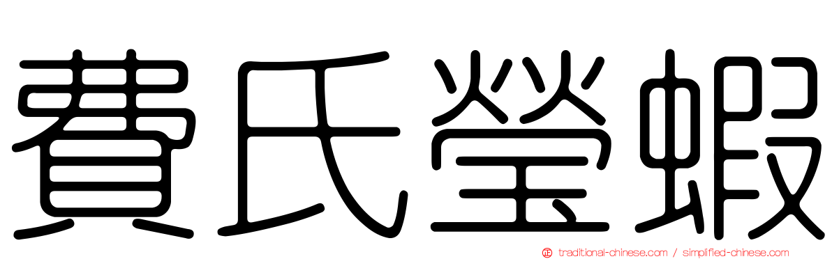 費氏瑩蝦