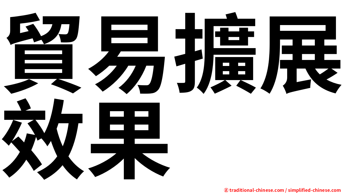 貿易擴展效果