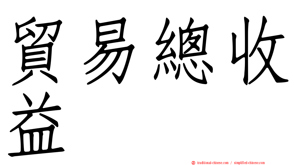 貿易總收益