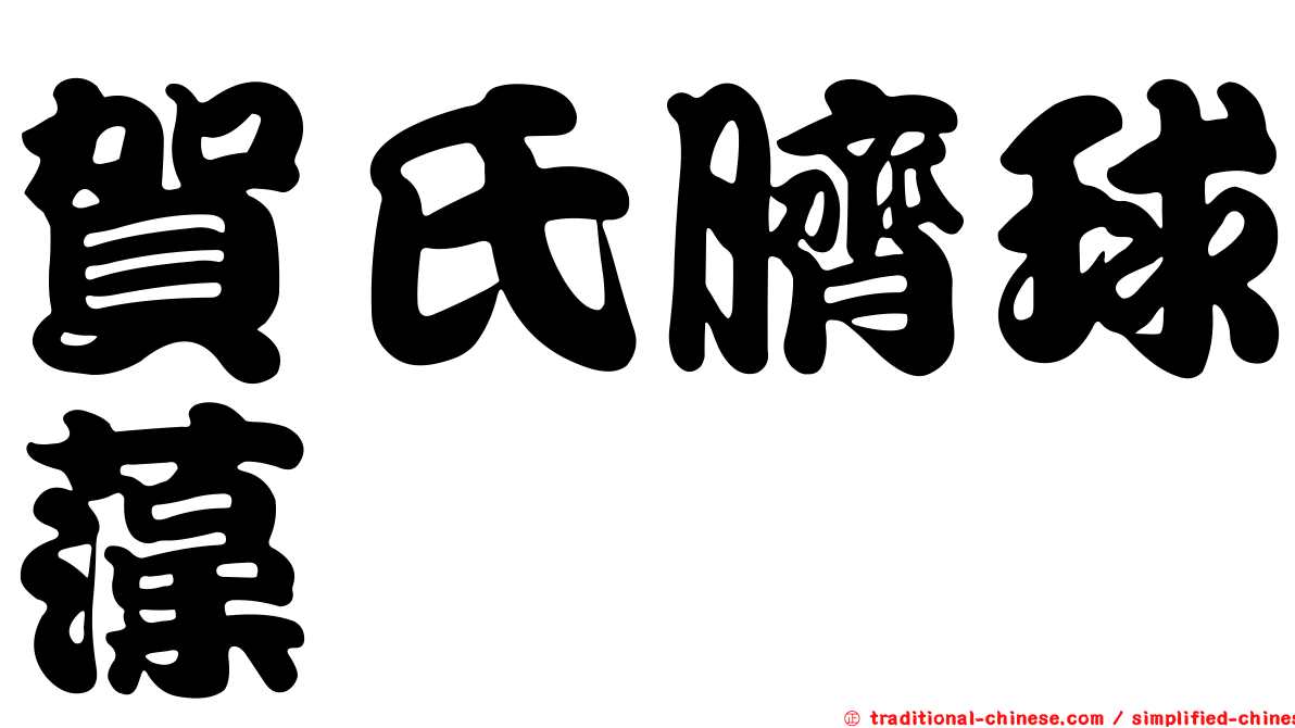 賀氏臍球藻