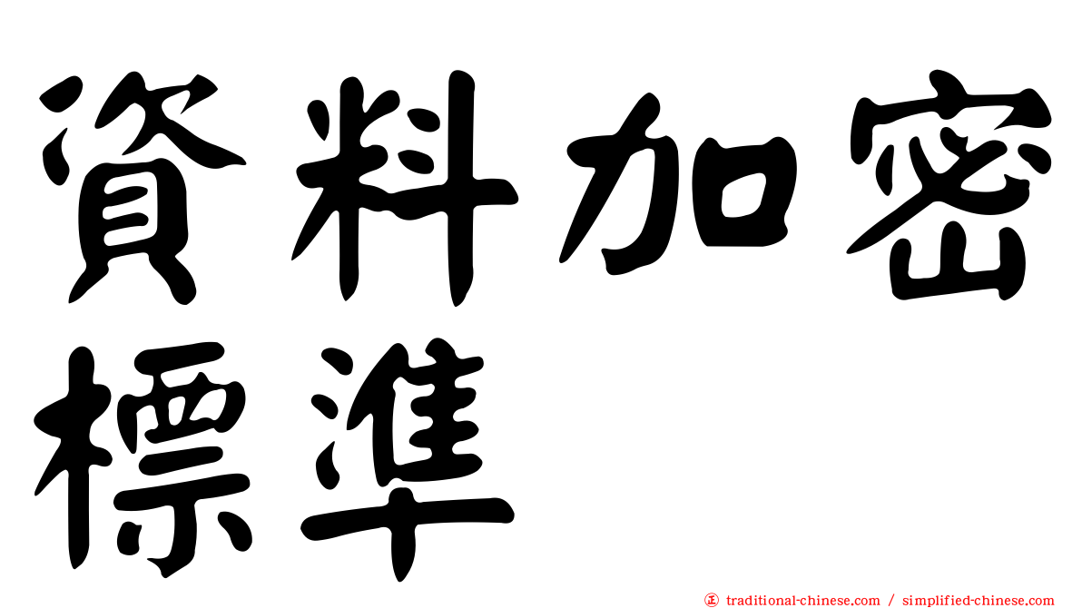 資料加密標準
