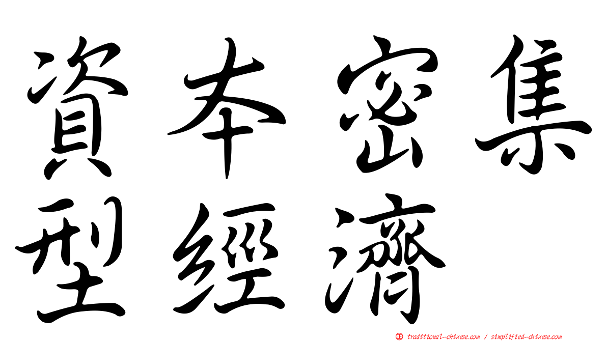資本密集型經濟