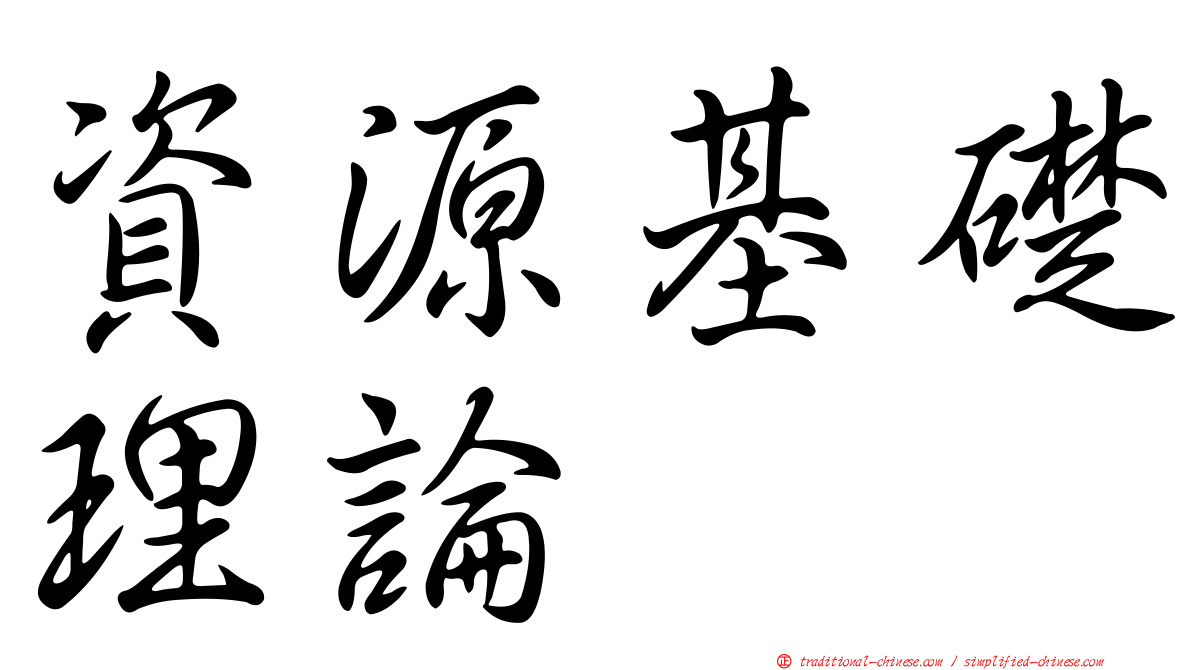資源基礎理論