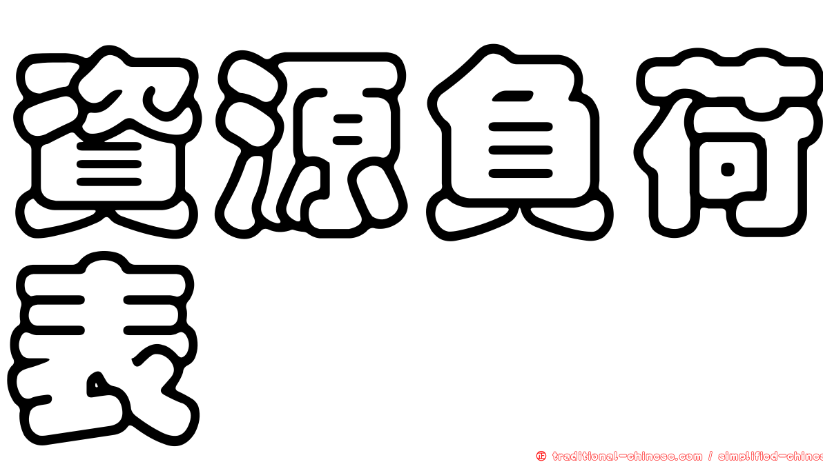 資源負荷表