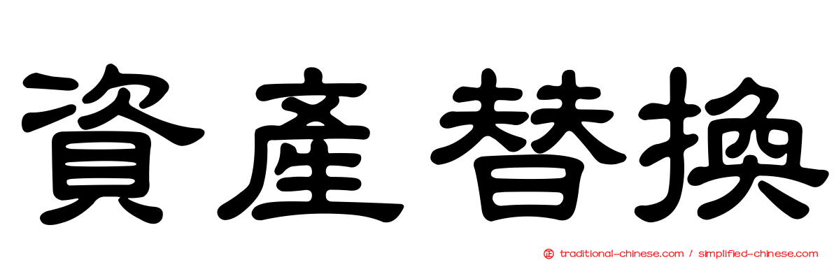 資產替換