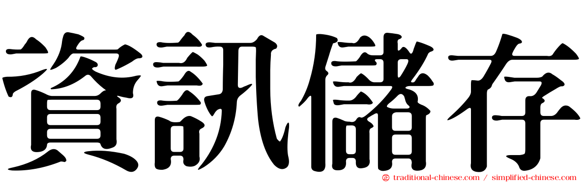 資訊儲存