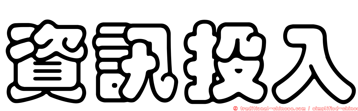 資訊投入