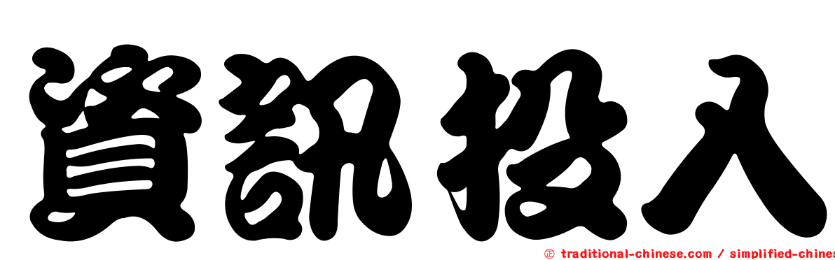 資訊投入