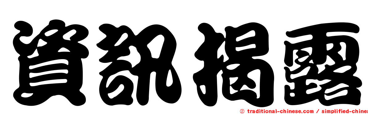 資訊揭露