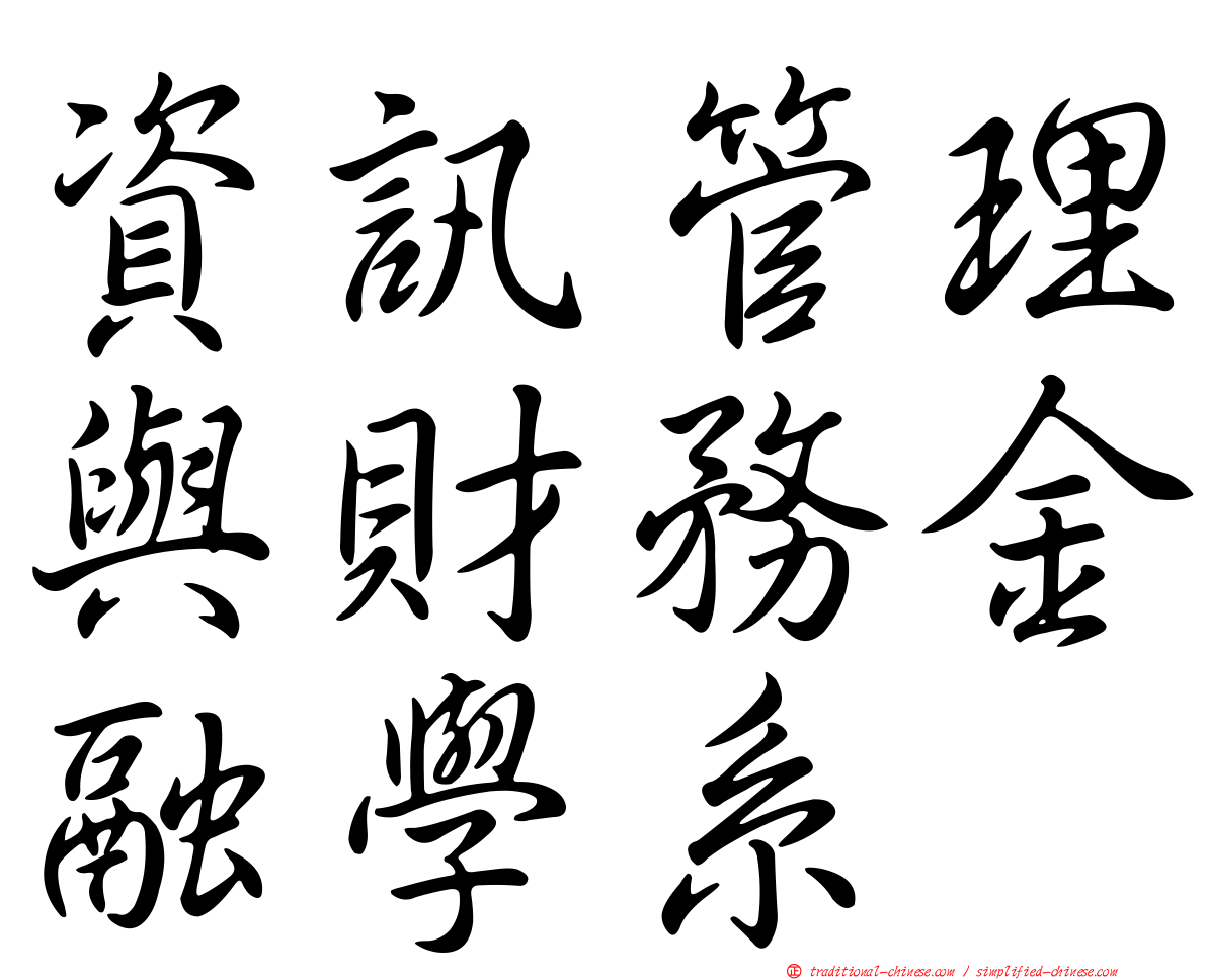 資訊管理與財務金融學系