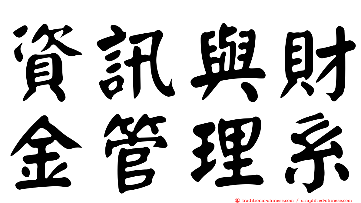 資訊與財金管理系