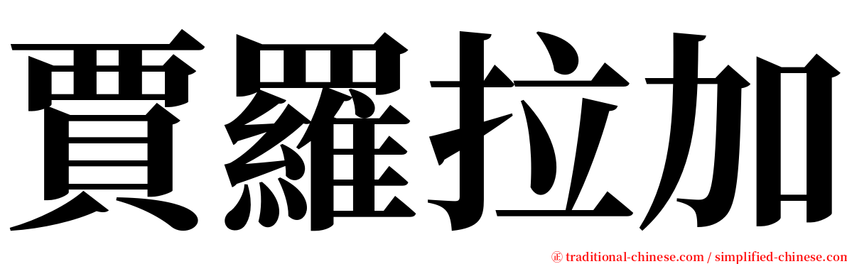 賈羅拉加 serif font