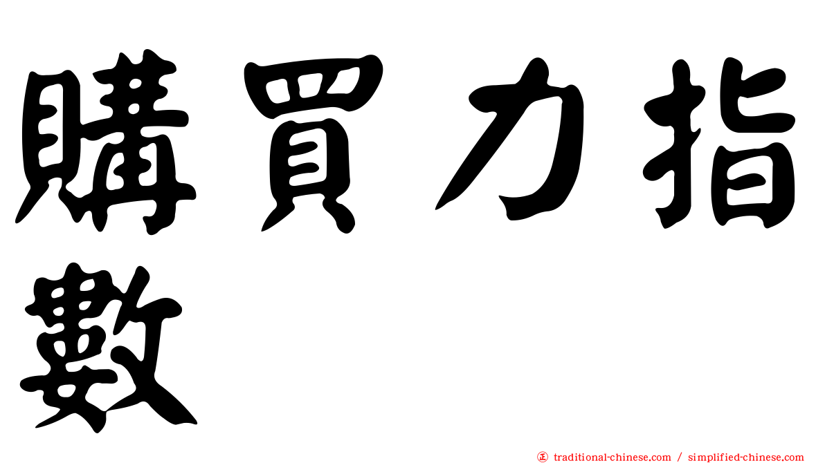 購買力指數