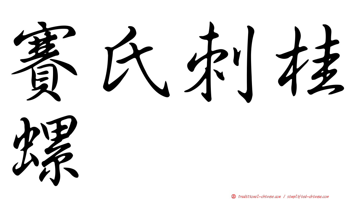 賽氏刺桂螺