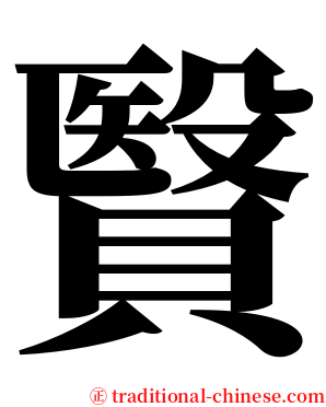 贀 serif font