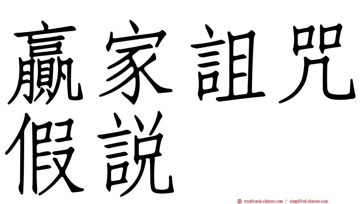贏家詛咒假說