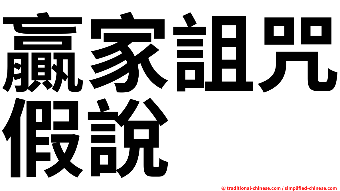贏家詛咒假說