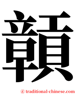 贑 serif font
