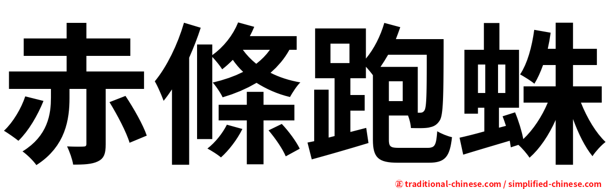 赤條跑蛛