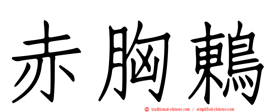 赤胸鶇