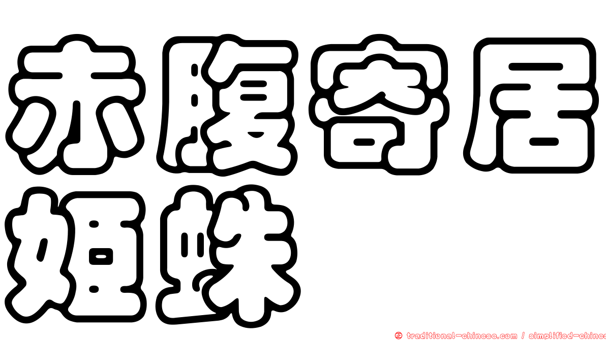 赤腹寄居姬蛛
