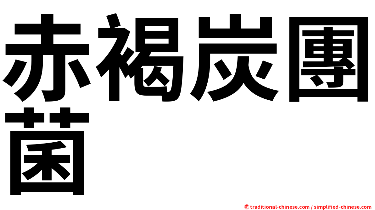 赤褐炭團菌