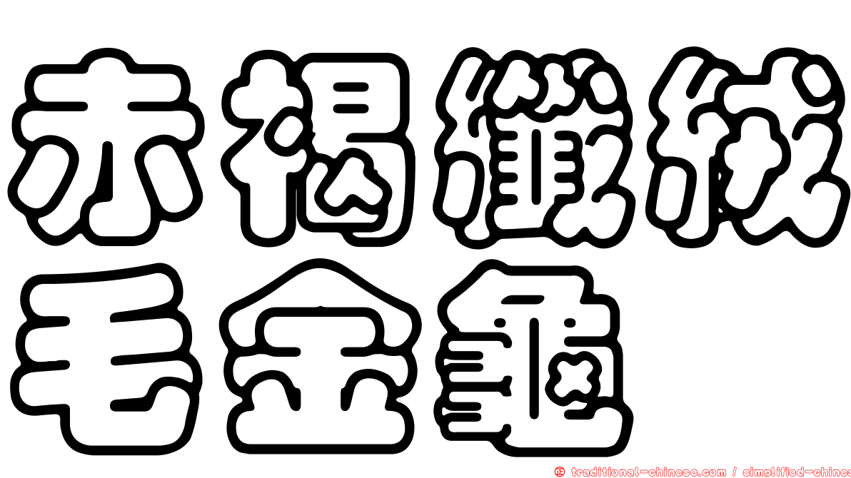 赤褐纖絨毛金龜