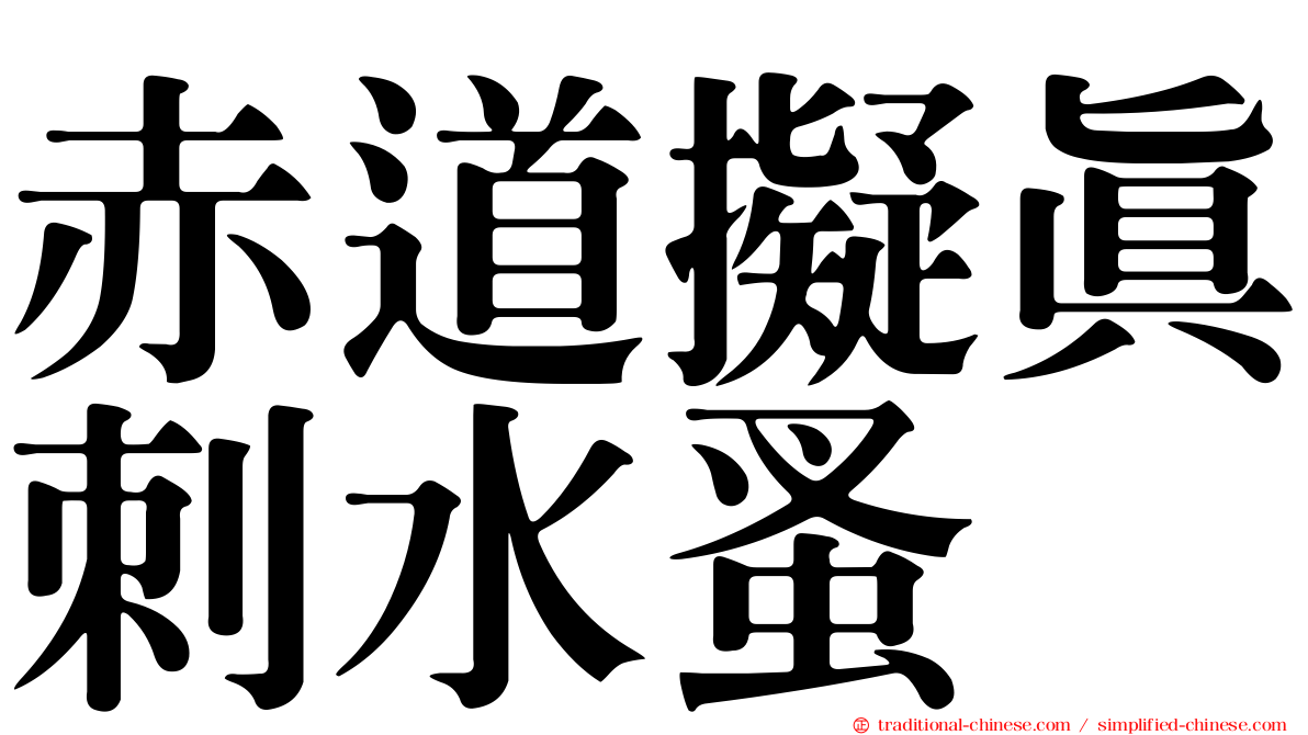 赤道擬真刺水蚤